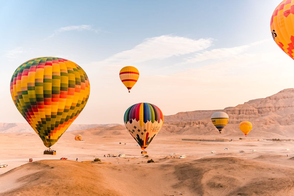 Vol en montgolfière à Louxor